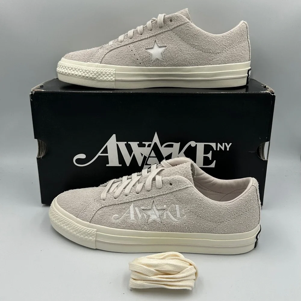 Converse One Star x Awake NY White Sand Suede A07144C Men 8 / Wmn 9.5 DS Low Top